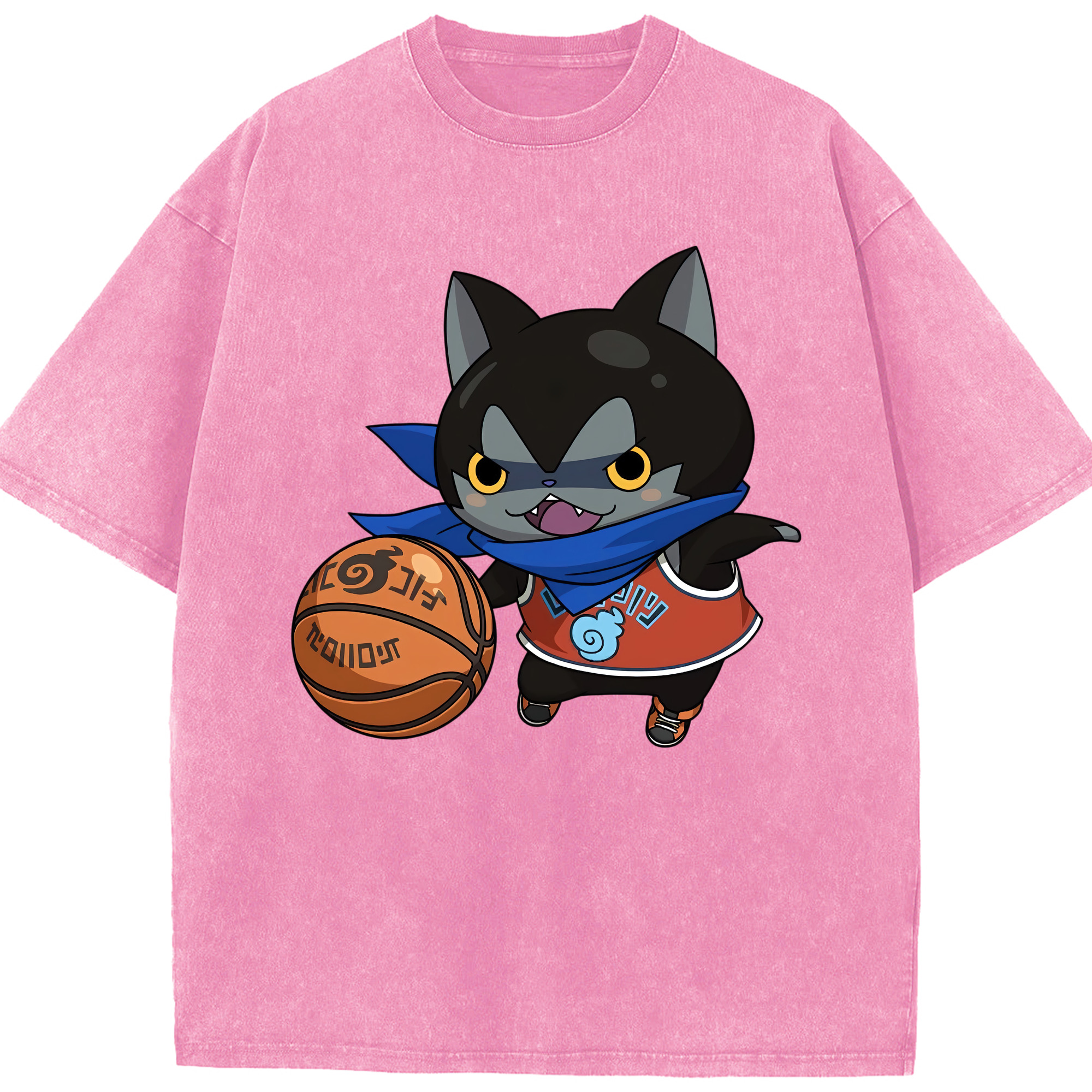 （画像用） 妖怪ウォッチ Yo-kai Watch 綿100% ヴィンテージ風 半袖Tシャツ（フロントプリント）